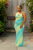 Kiwi Swirl Summer Dress