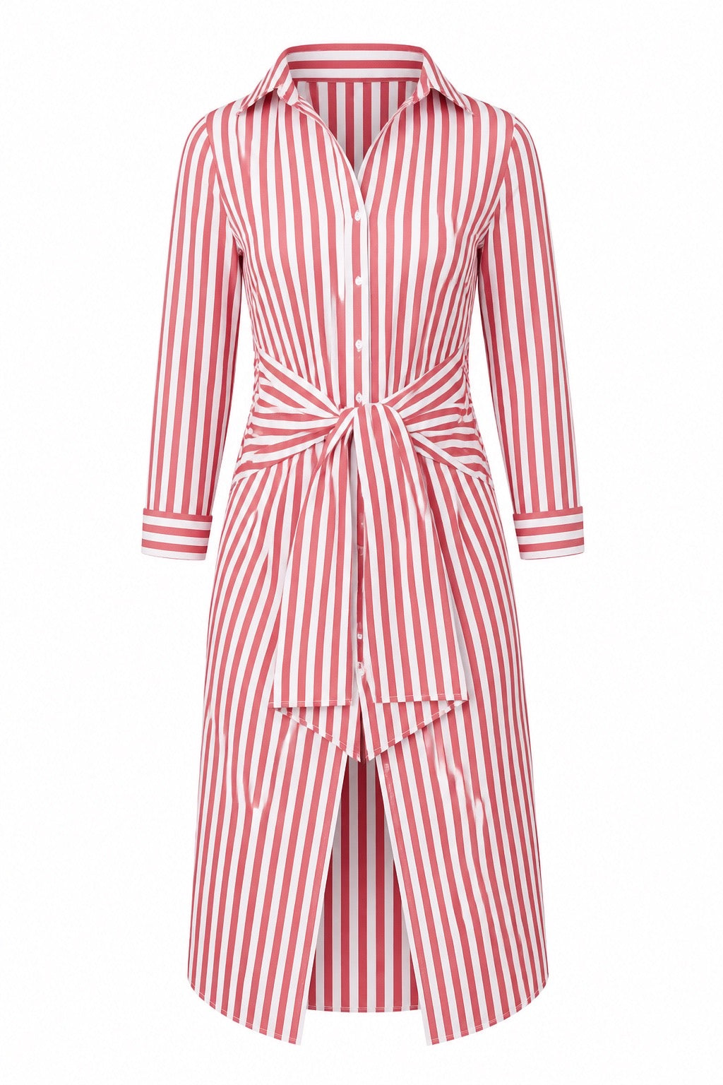 Pretty in Pinstripes T-Shirt Dress