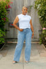 STAR STUDDED HIGH WAIST JEANS